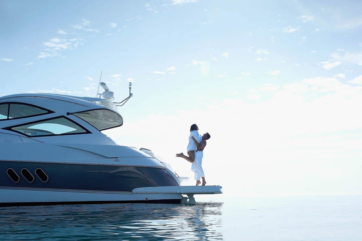 couple yacht luxury