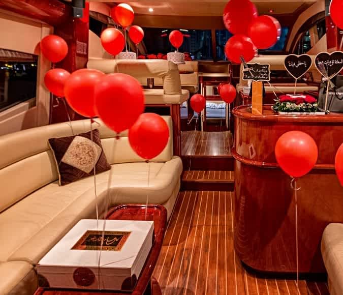 birthday celebration on yacht