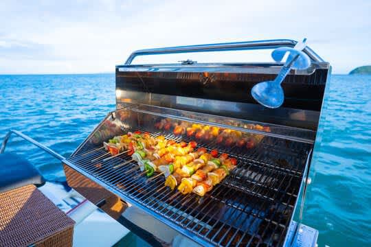 Live BBQ Onboard on yacht tour in Dubai