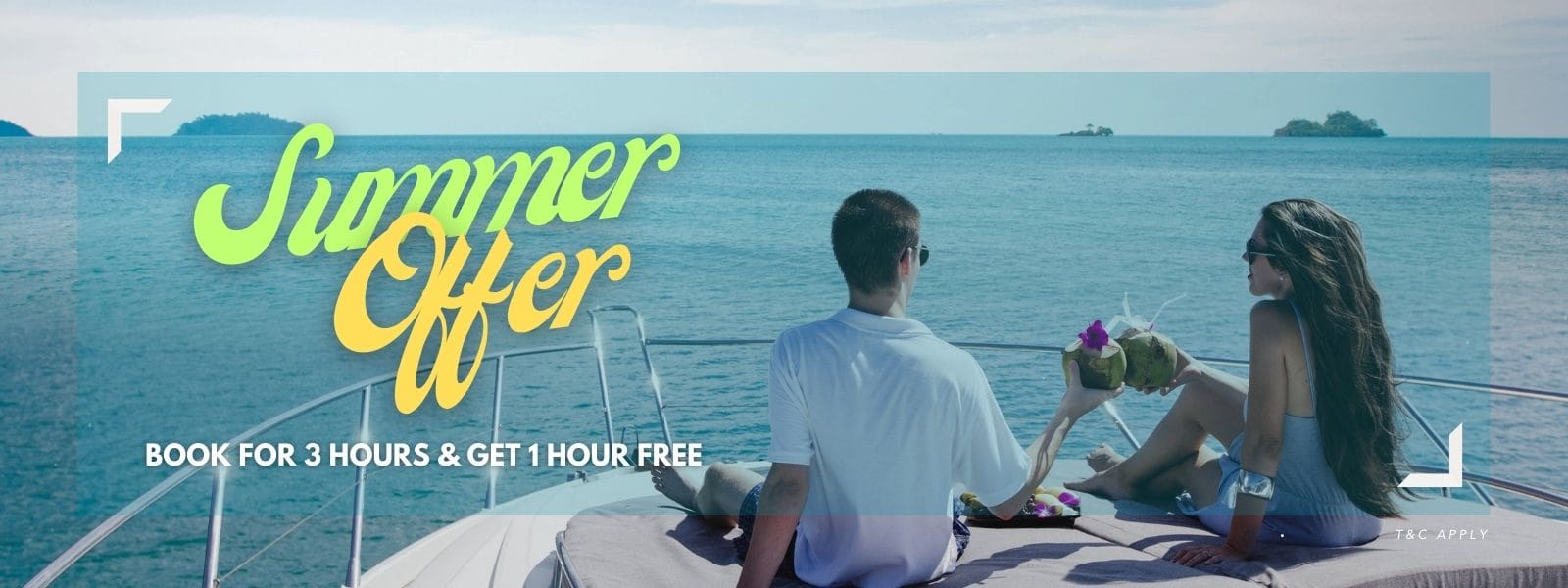 summer offer yacht rental booking in dubai