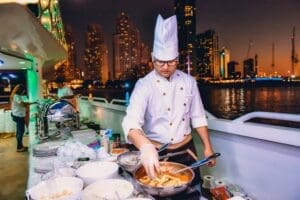 corporate events yacht rental in Dubai Marina