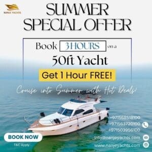 summer special offer on 50 ft yacht