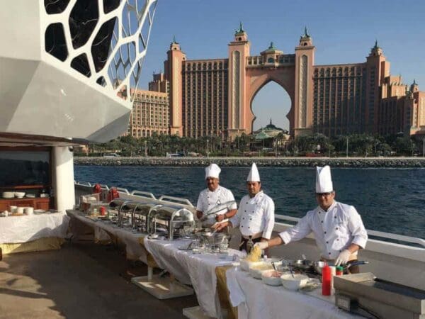 charter yacht in Dubai Marina
